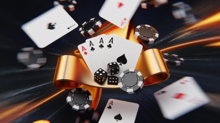 Table selection screen showing three tier options: casual, mid-tier, and premium with corresponding bet ranges and dealer info